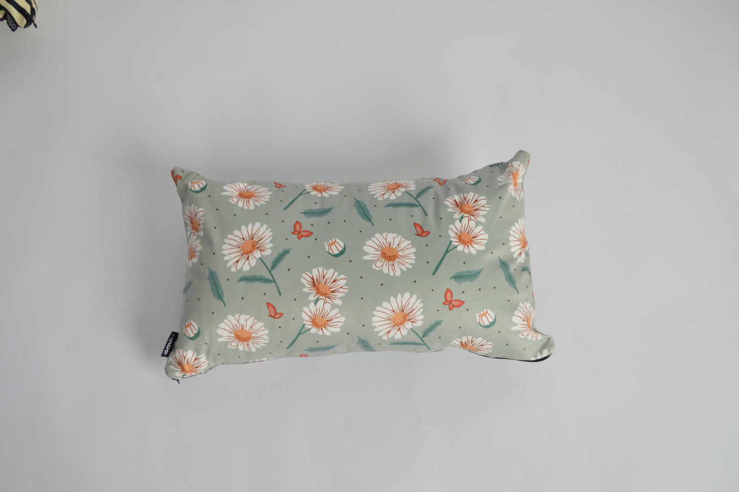 Daisy flower & butterflies Rectangular Cushion