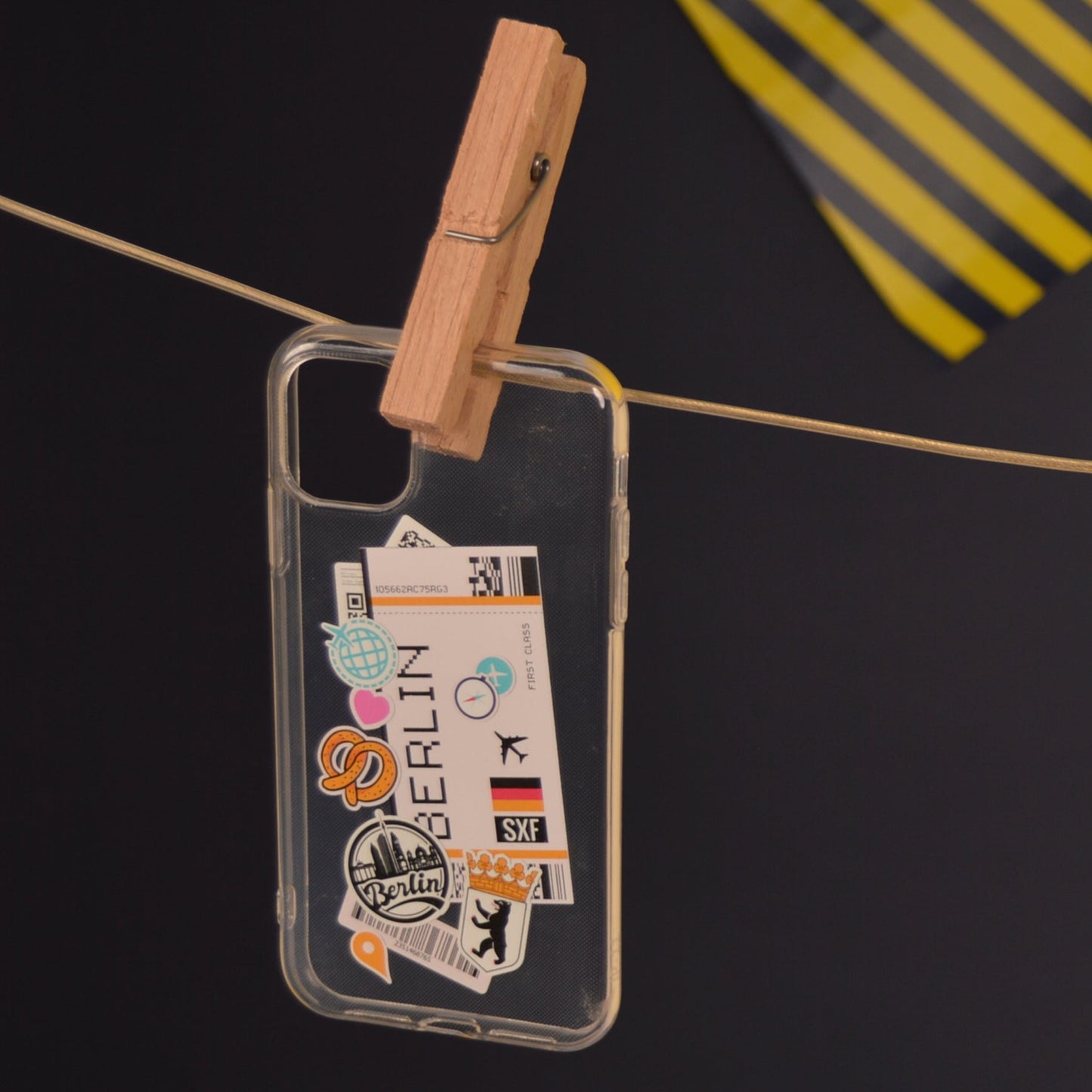 Berlin boarding pass phone case