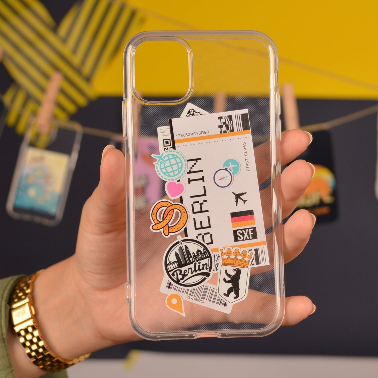 Berlin boarding pass phone case