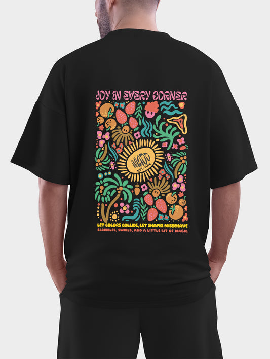 Joy in Every Corner Oversized T shirt