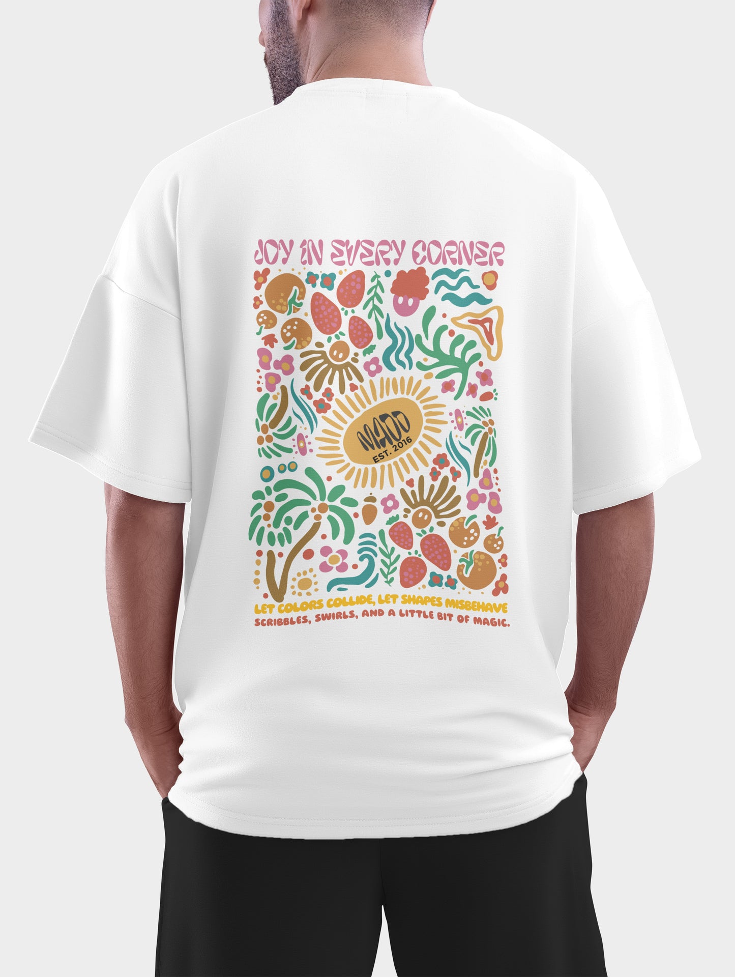 Joy in Every Corner Oversized T shirt