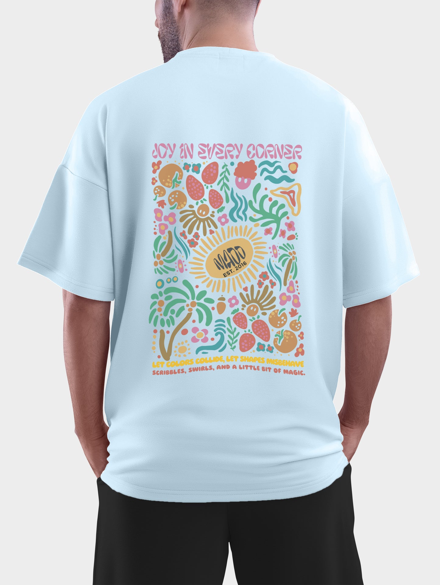 Joy in Every Corner Oversized T shirt