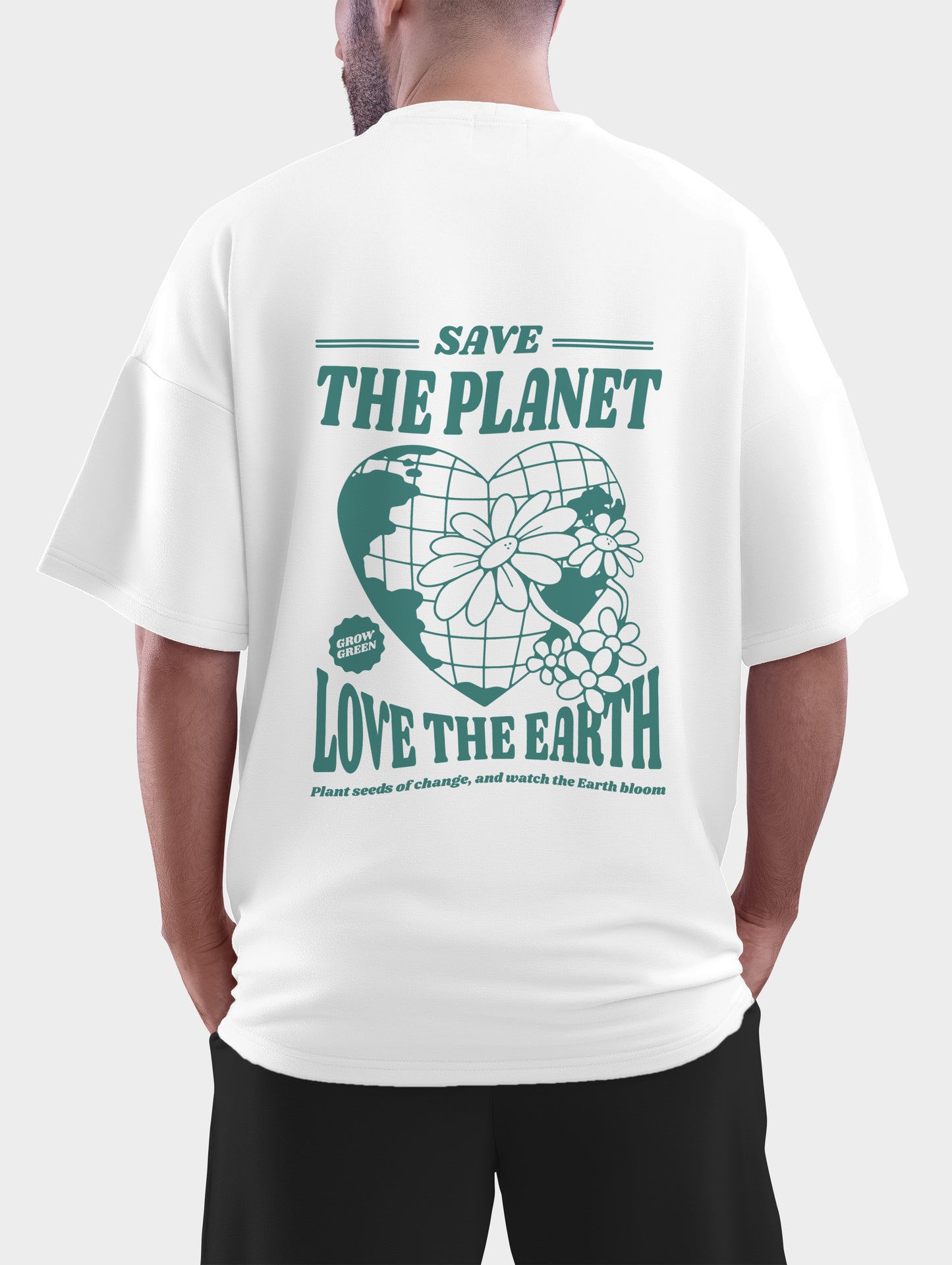 Save the planets Oversized T shirt