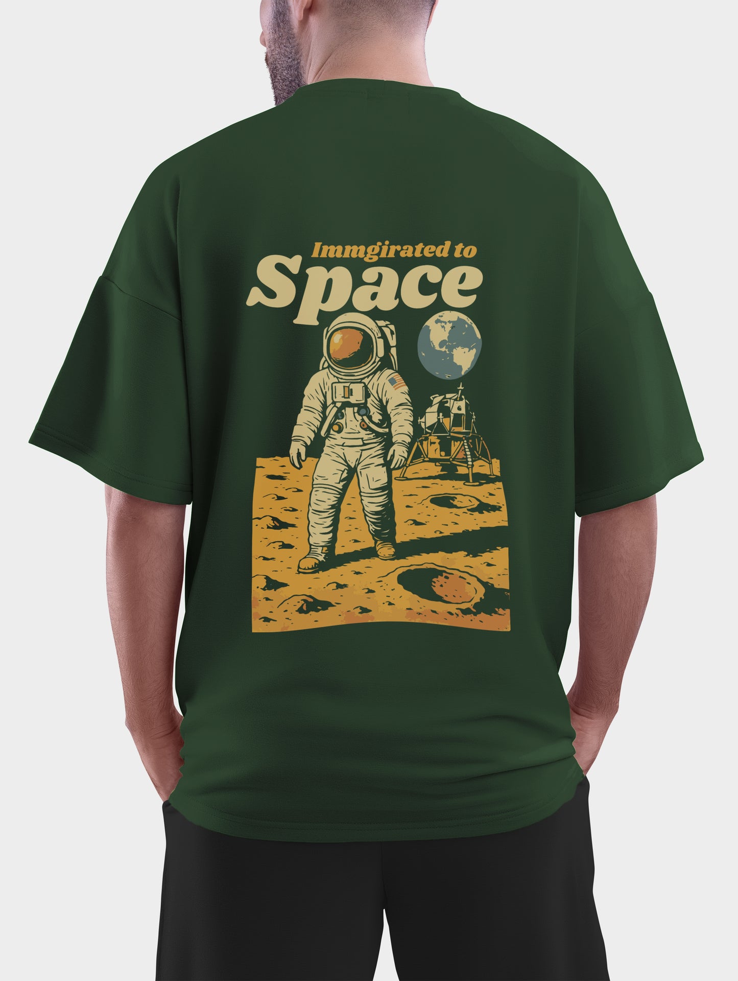 Immigrated to space Oversized T shirt