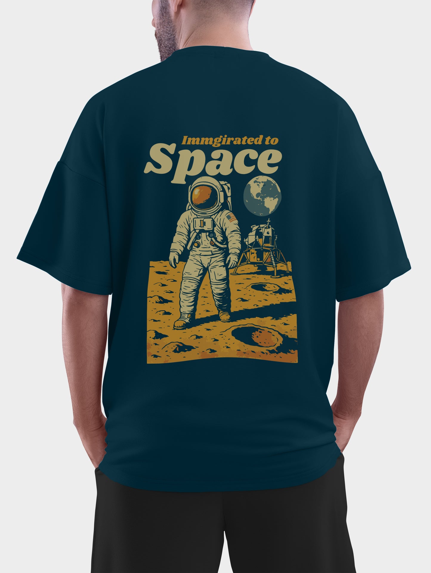 Immigrated to space Oversized T shirt