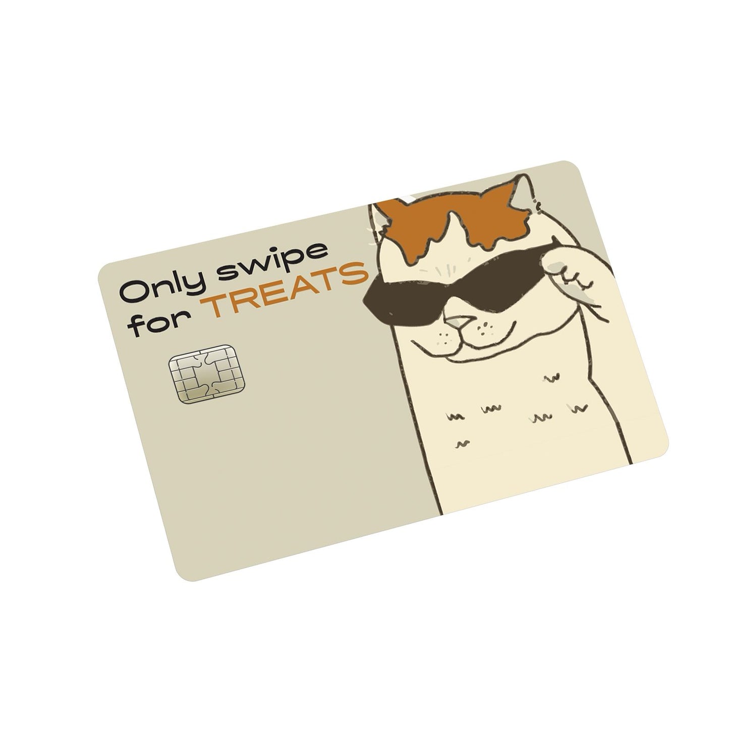Only pay for treats Credit Card Stickers
