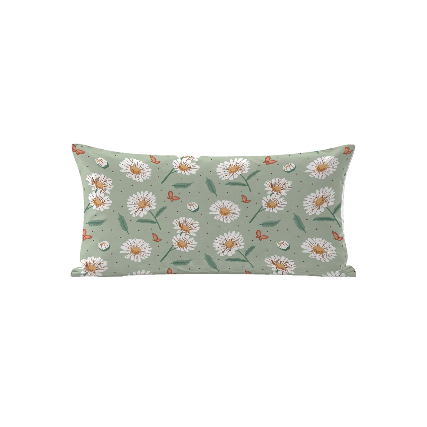 Daisy flower & butterflies Rectangular Cushion
