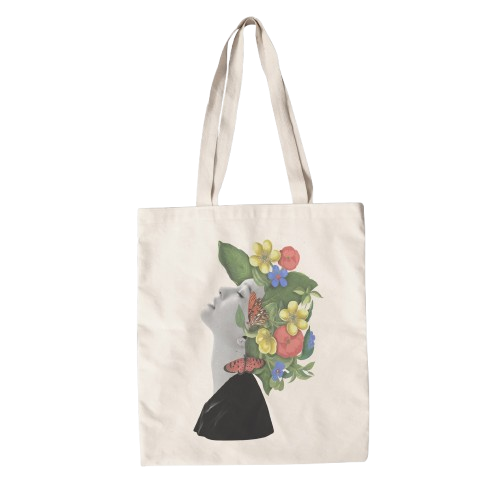 Flower Hat tote bag