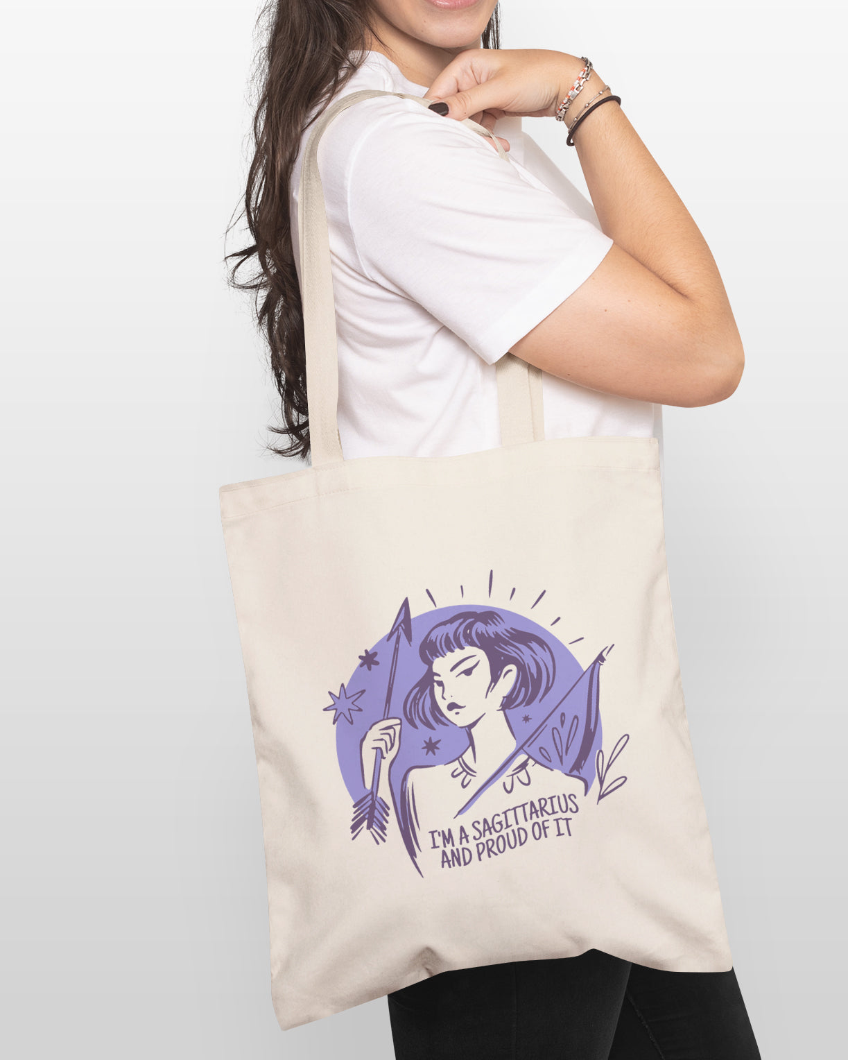 Sagittarius tote bag