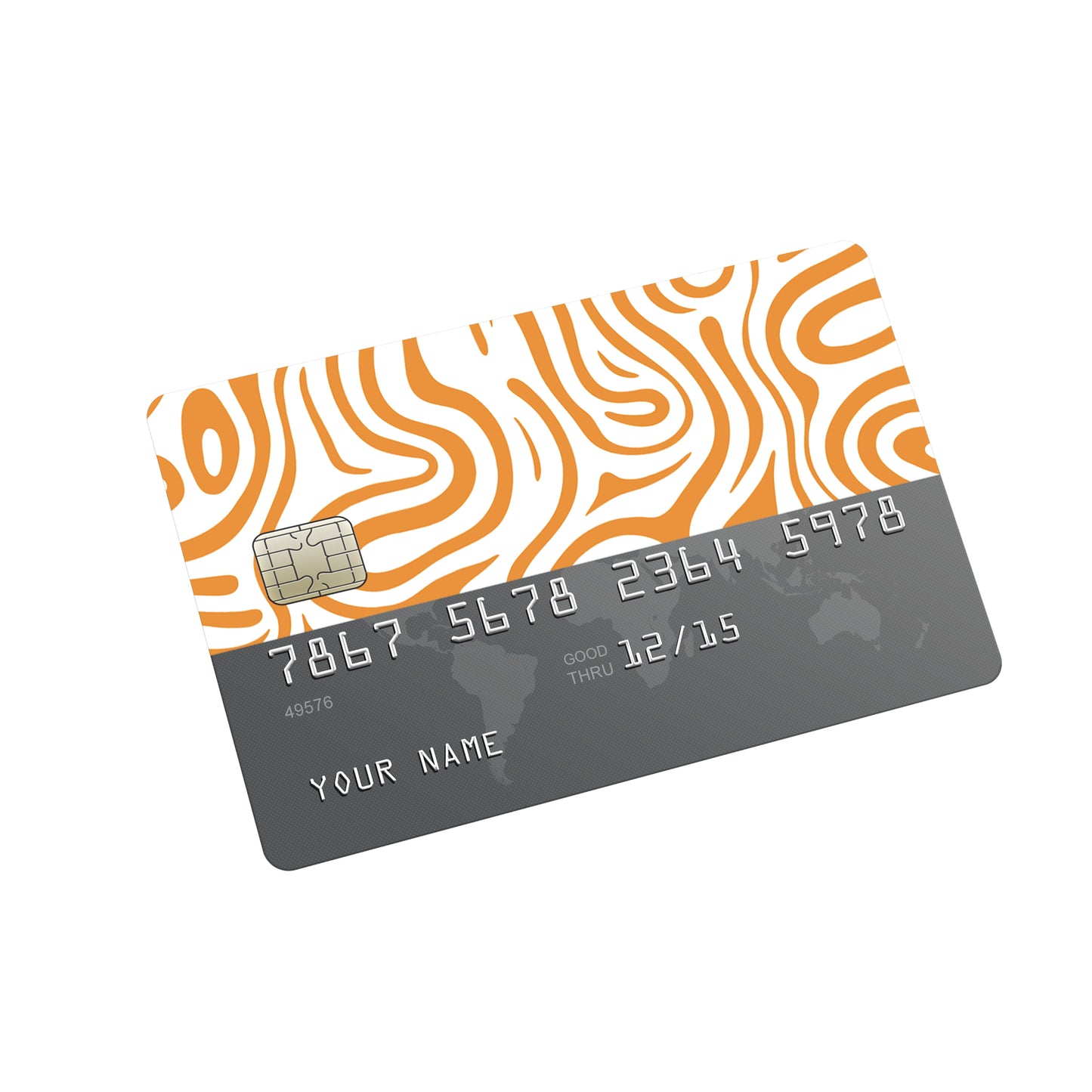 Organic Waves Credit Card Sticker