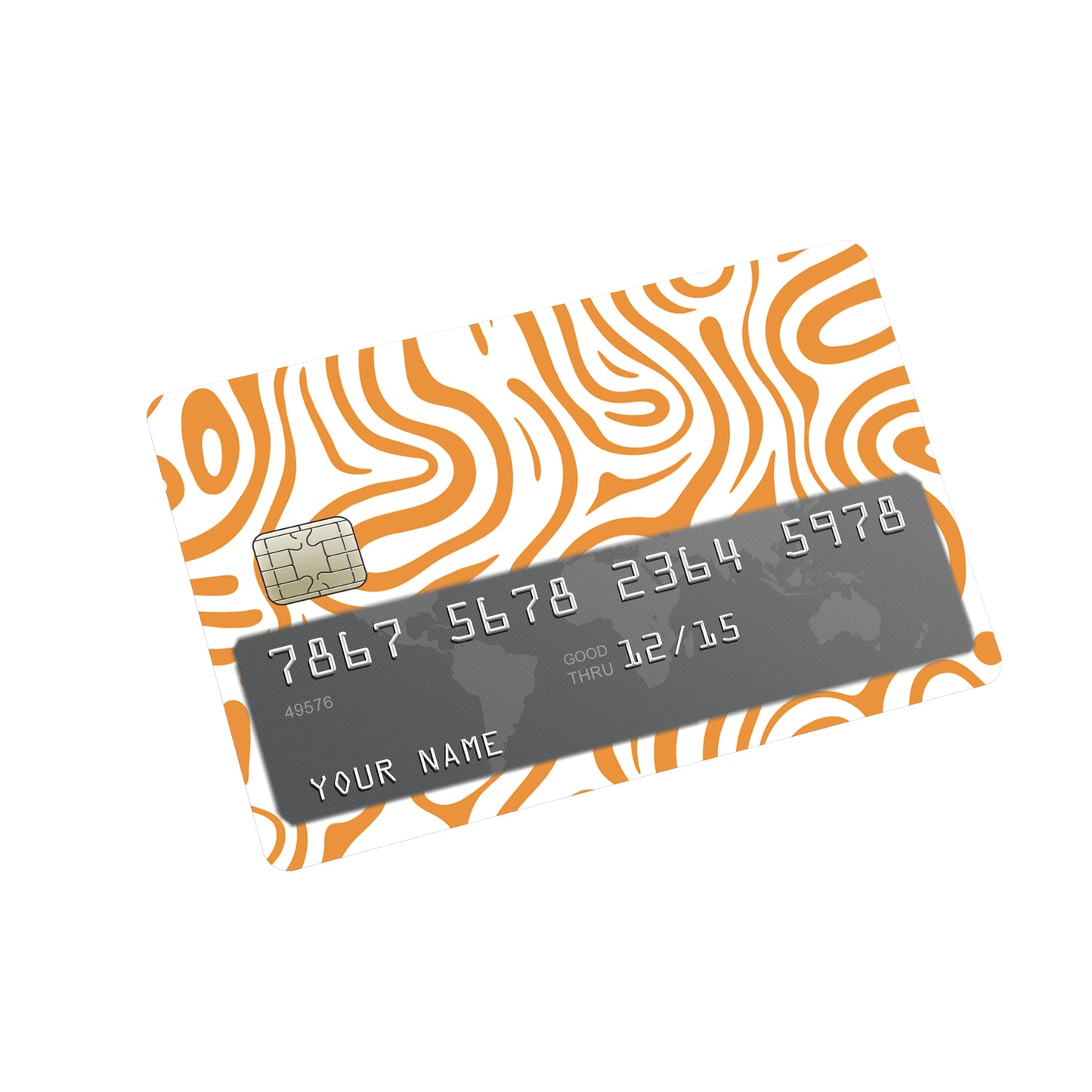 Organic Waves Credit Card Sticker