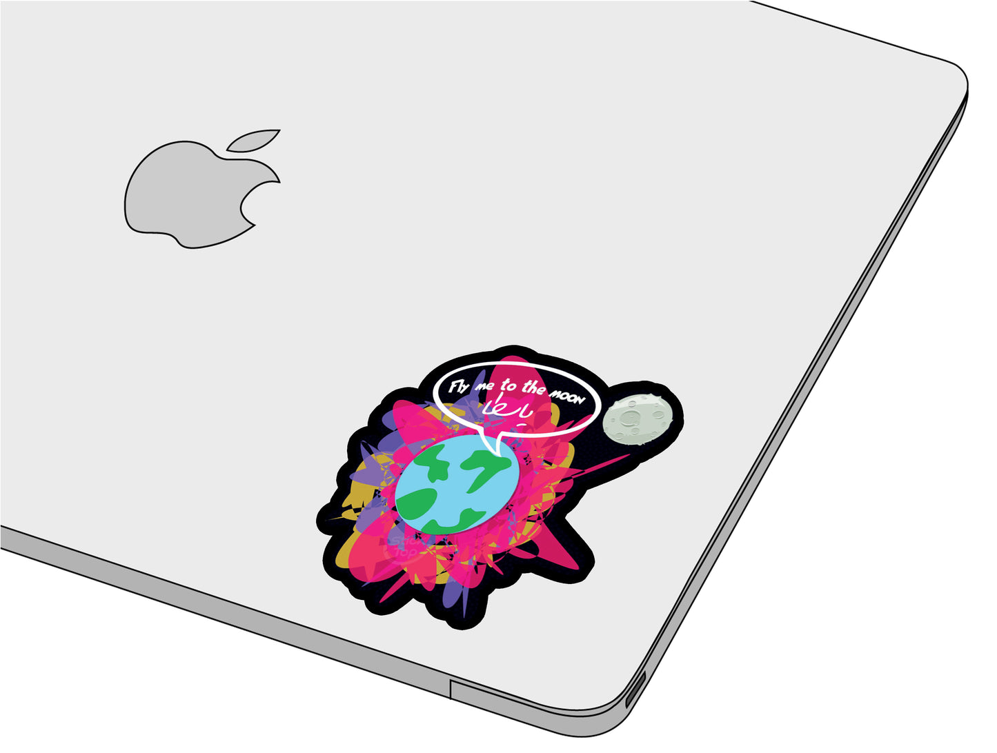 Fly me to the Moon Yasta! sticker