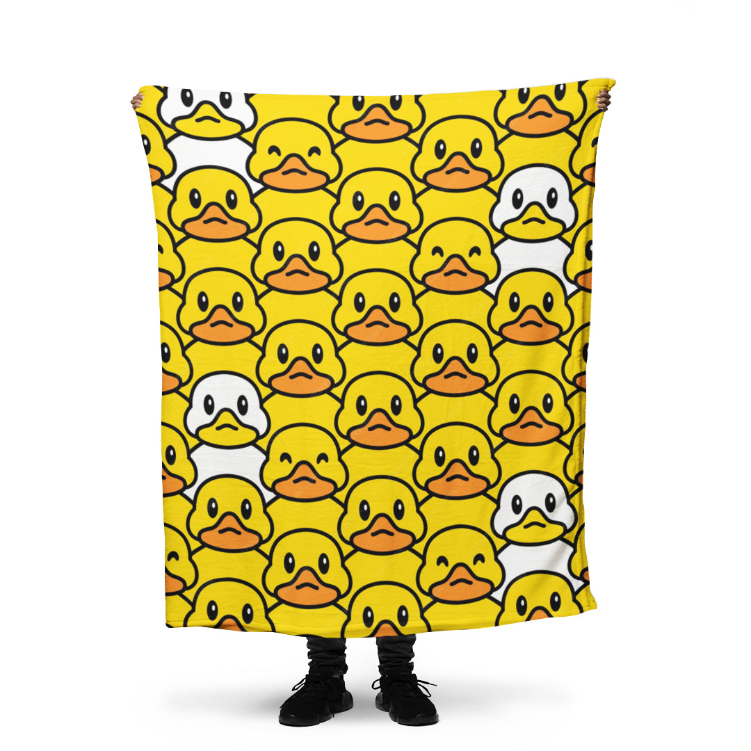 Yellow Duck throw blanket