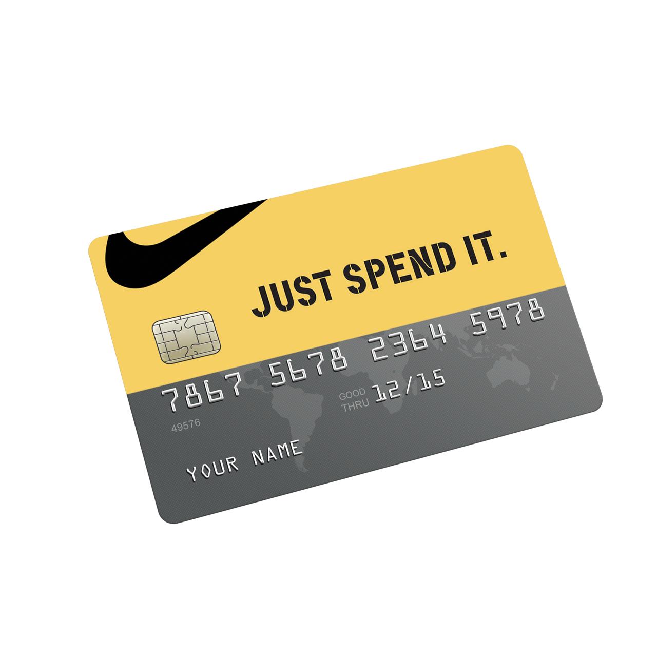 Just Spend it Credit Card Sticker