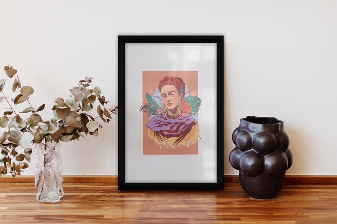 Frida Kahlo framed poster