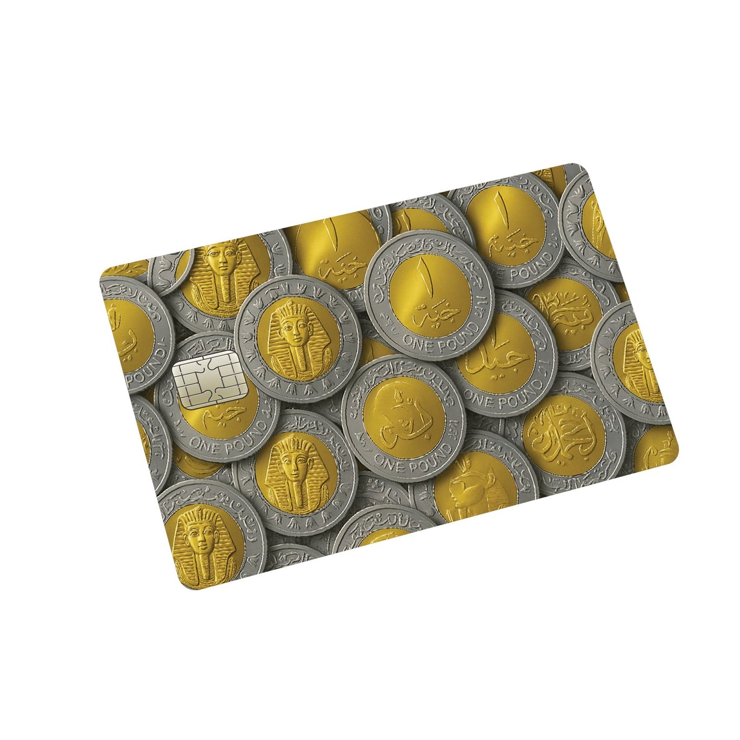 Egyptian Coins Credit Card Sticker
