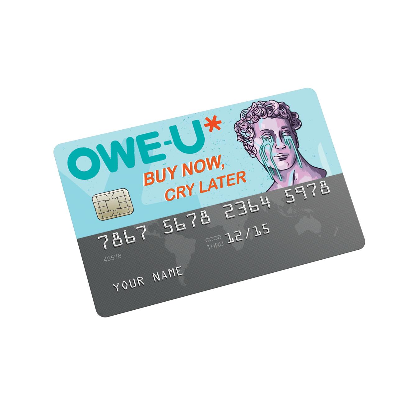 Buy Now Cry Later Credit Card Sticker