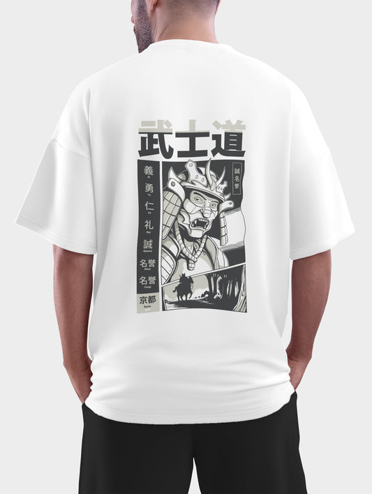 Japanese Bushido Comic Oversized T shirt