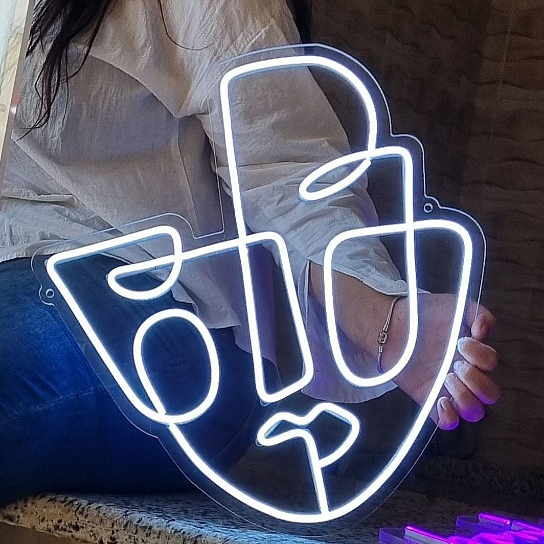 Abstract Portrait Neon Sign