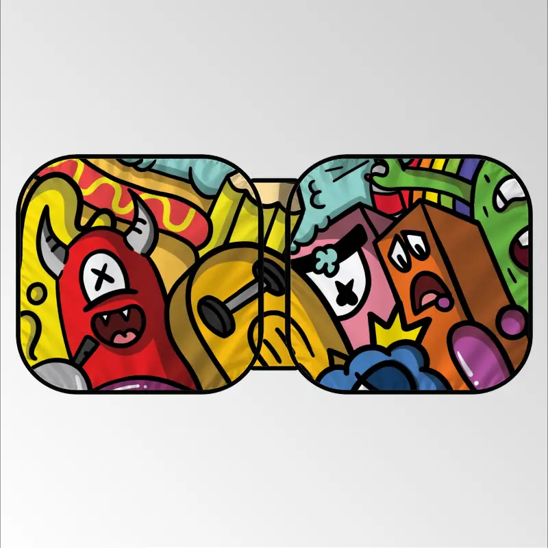 Monsters Car Sunshade