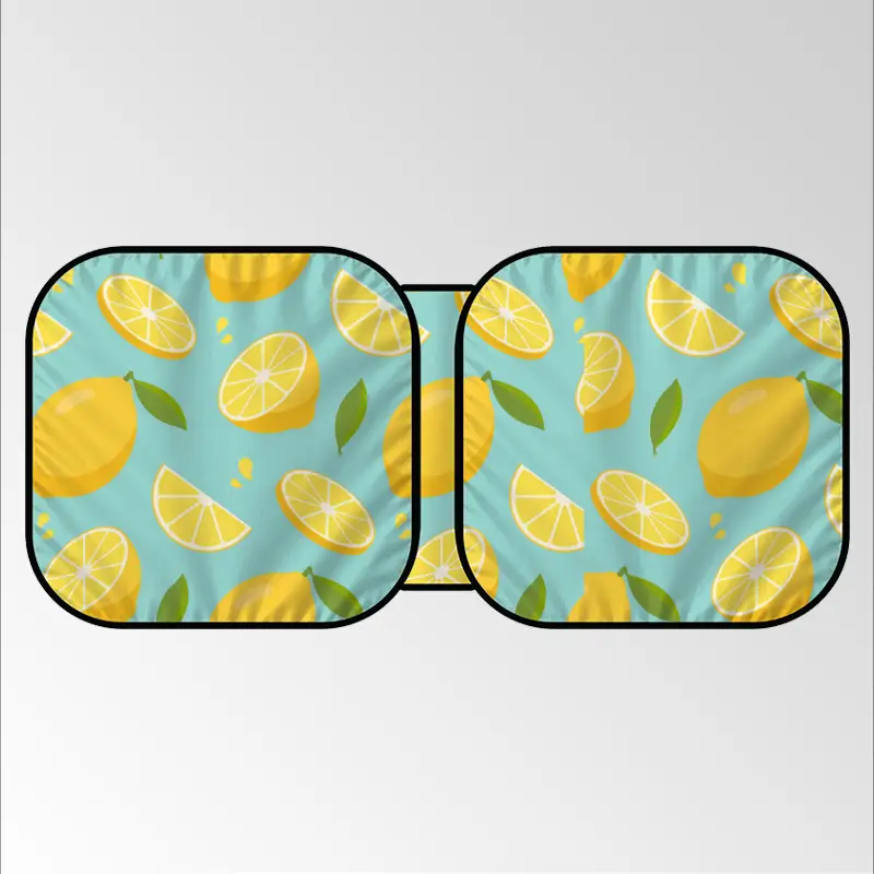 lemon Slices Car Sunshade