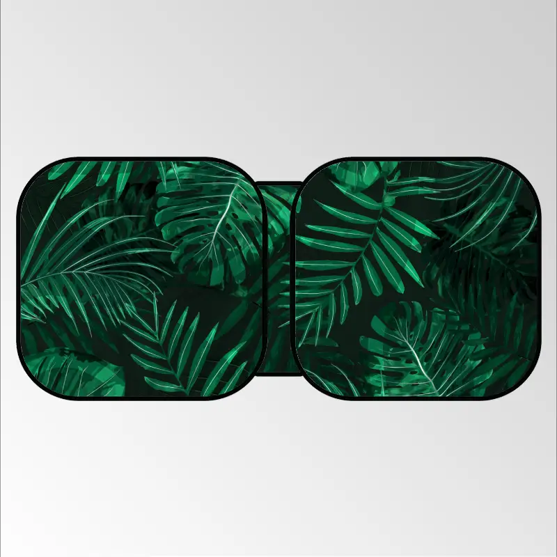 Subtle jungle Car Sunshade