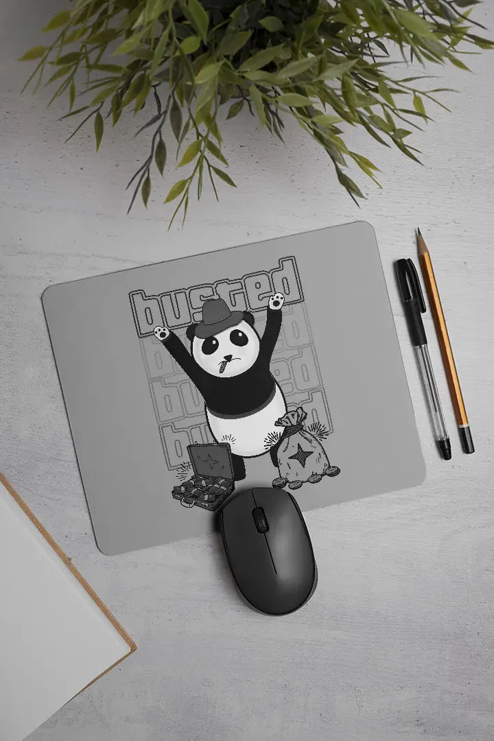 Busted Panda Mousepad