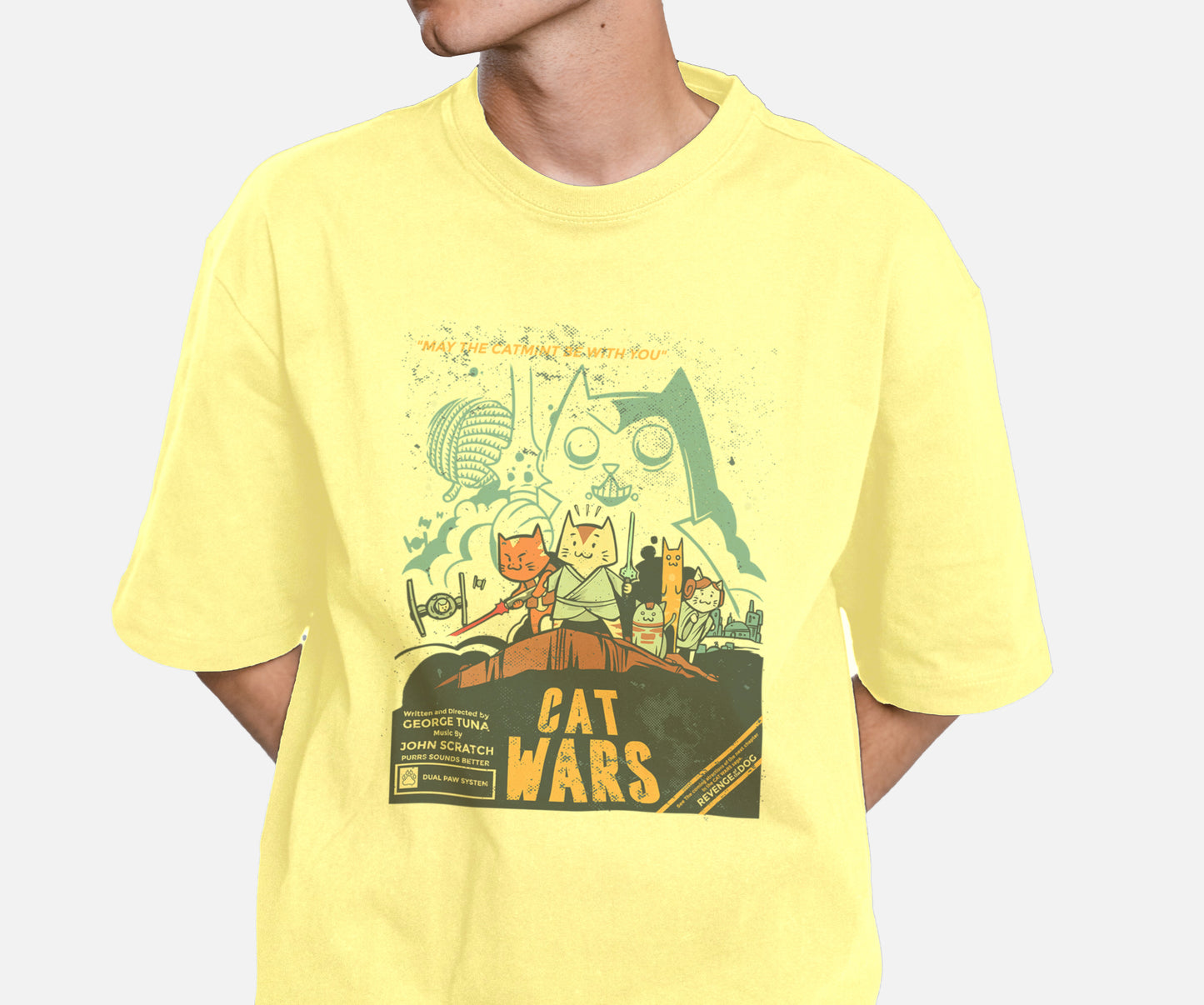 cat wars tshirt madd oversizd=ed