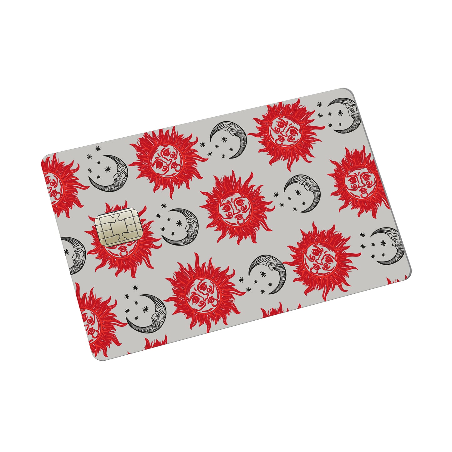 Sun and moon Credit card Sticker