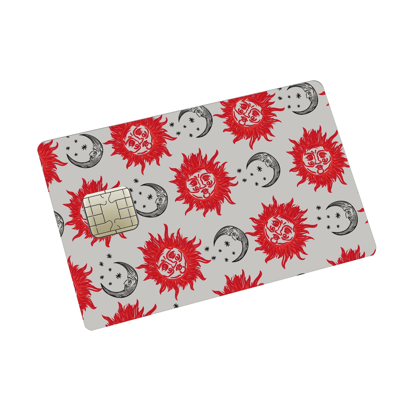 Sun and moon Credit card Sticker
