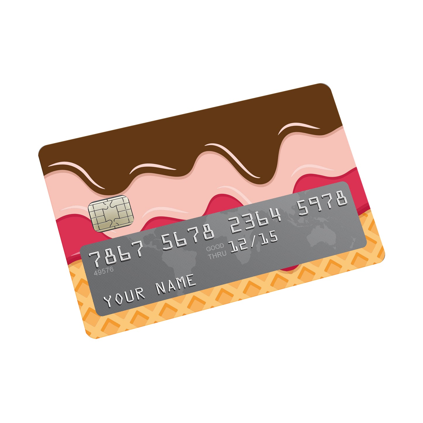 Scoops and sprinkle Credit card Sticker