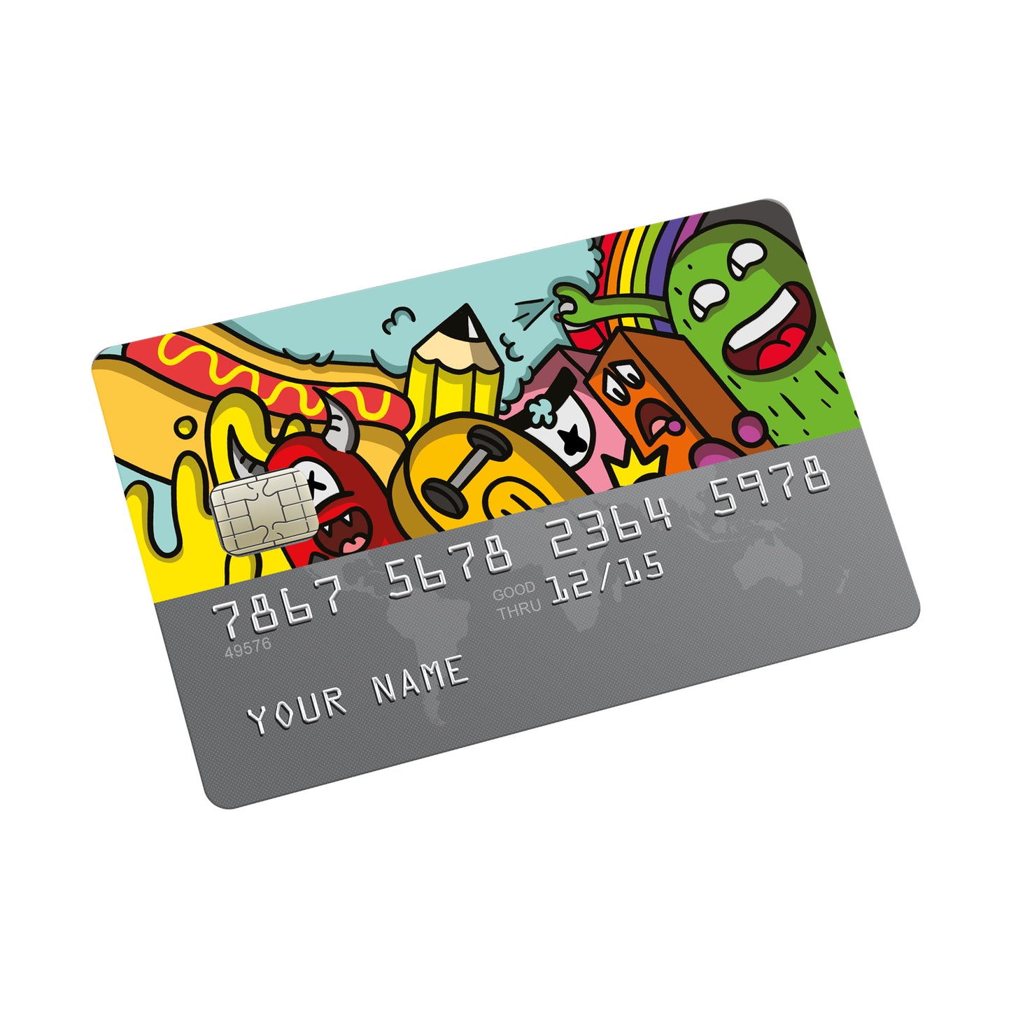 Monsters Credit card Sticker