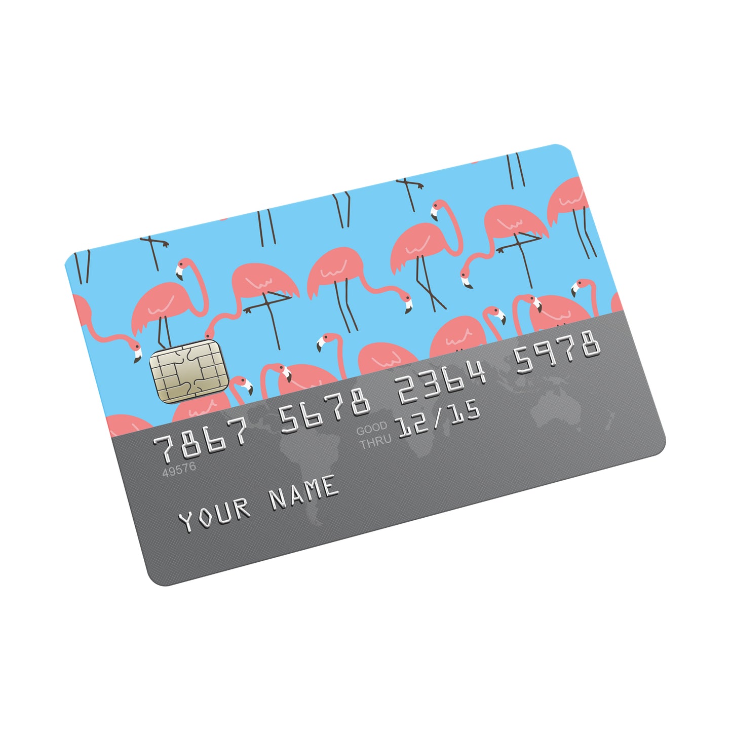 Flamingo Credit card Sticker