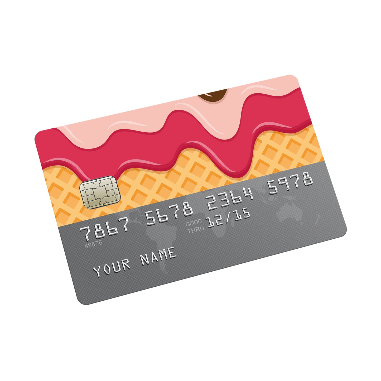 Scoops and sprinkle Credit card Sticker