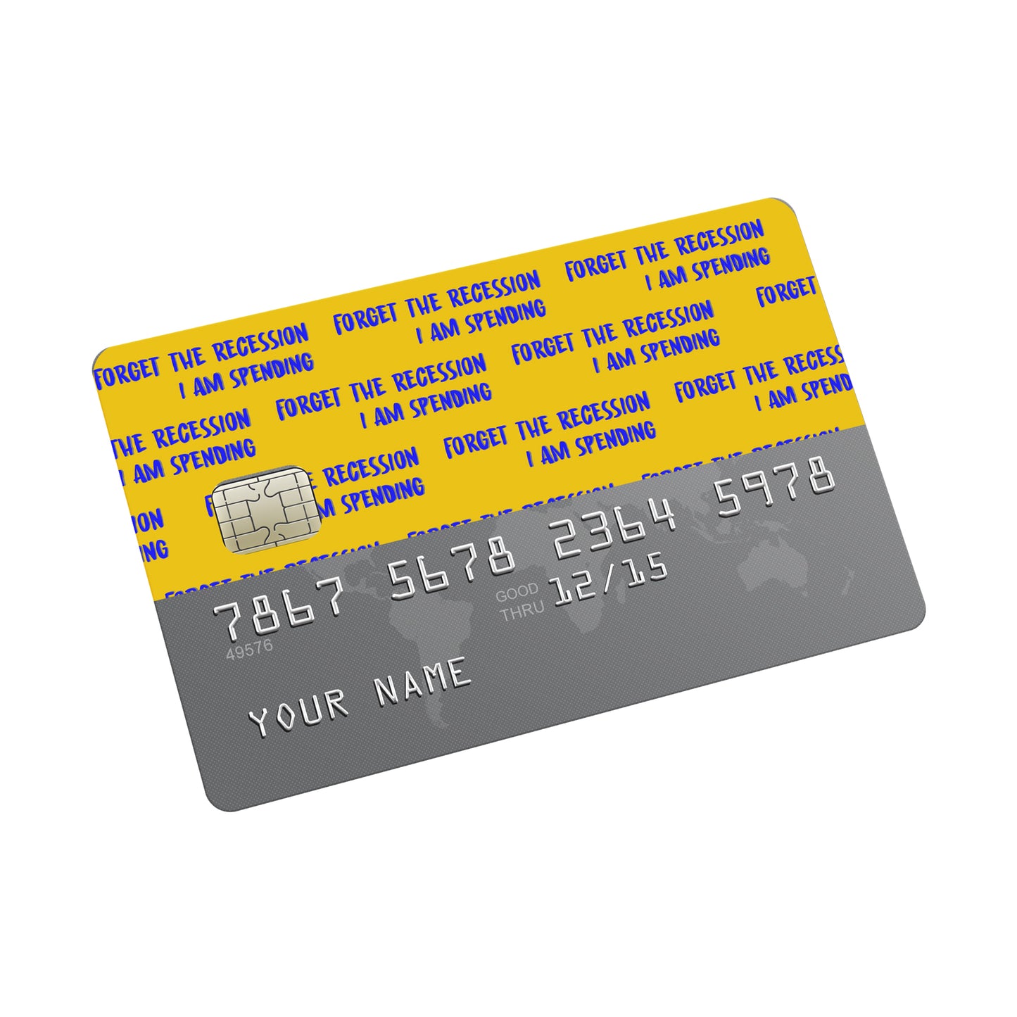 Recession Credit card Sticker