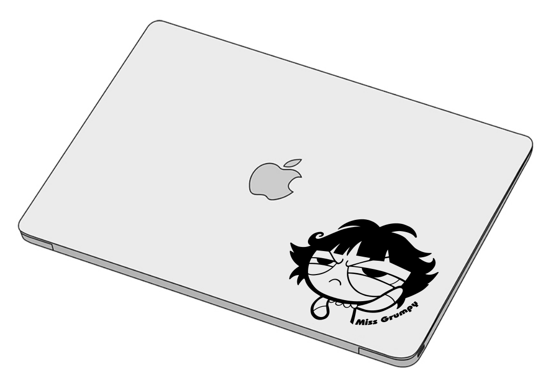 Miss Grumpy Sticker