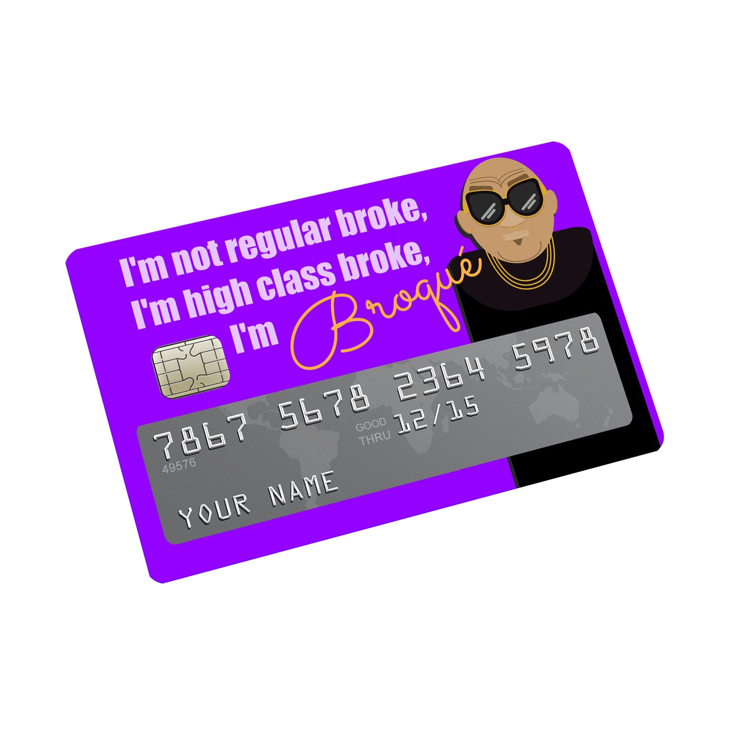 Broque Credit card Sticker