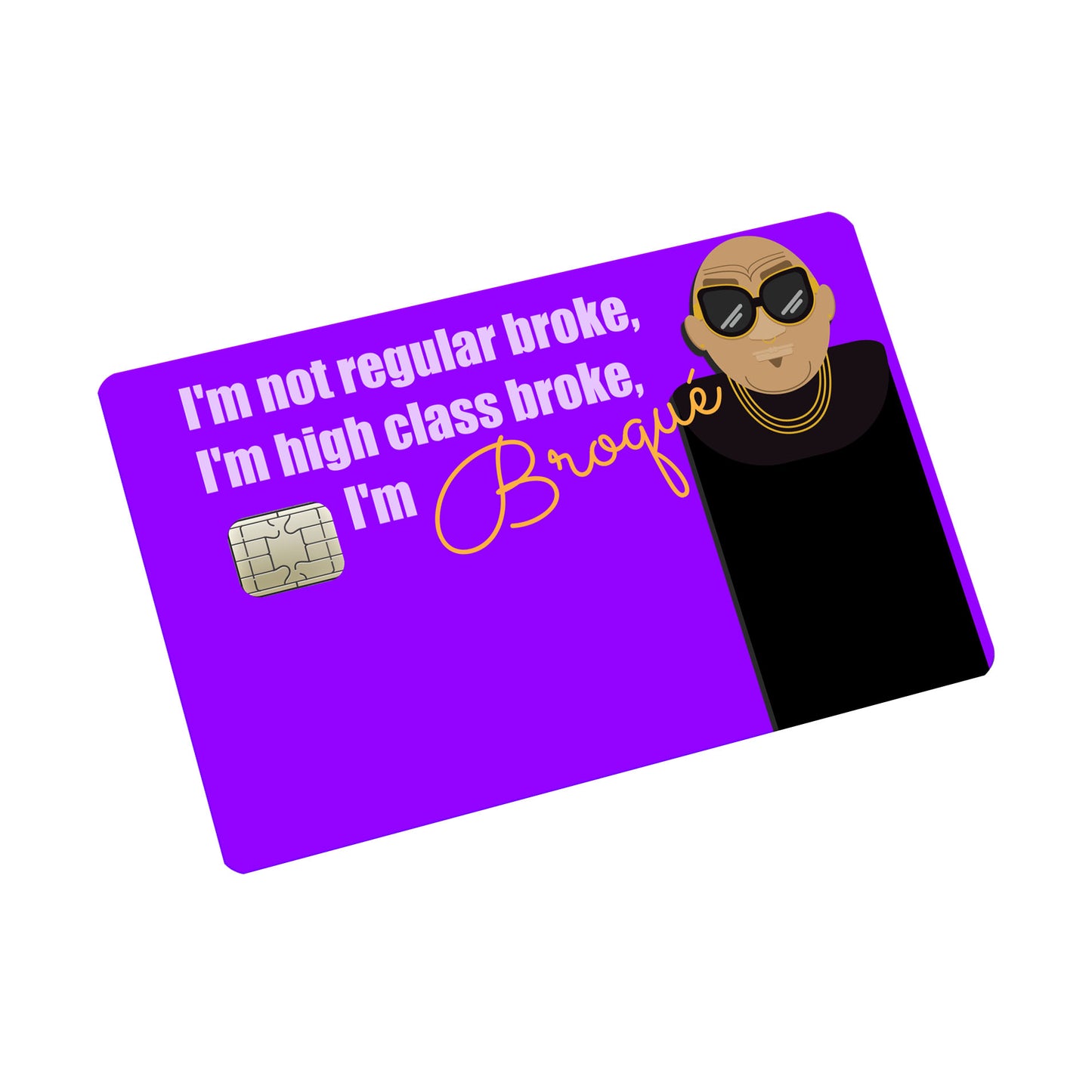 Broque Credit card Sticker