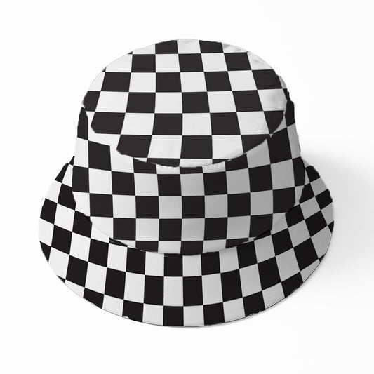 Checkered Bucket hat
