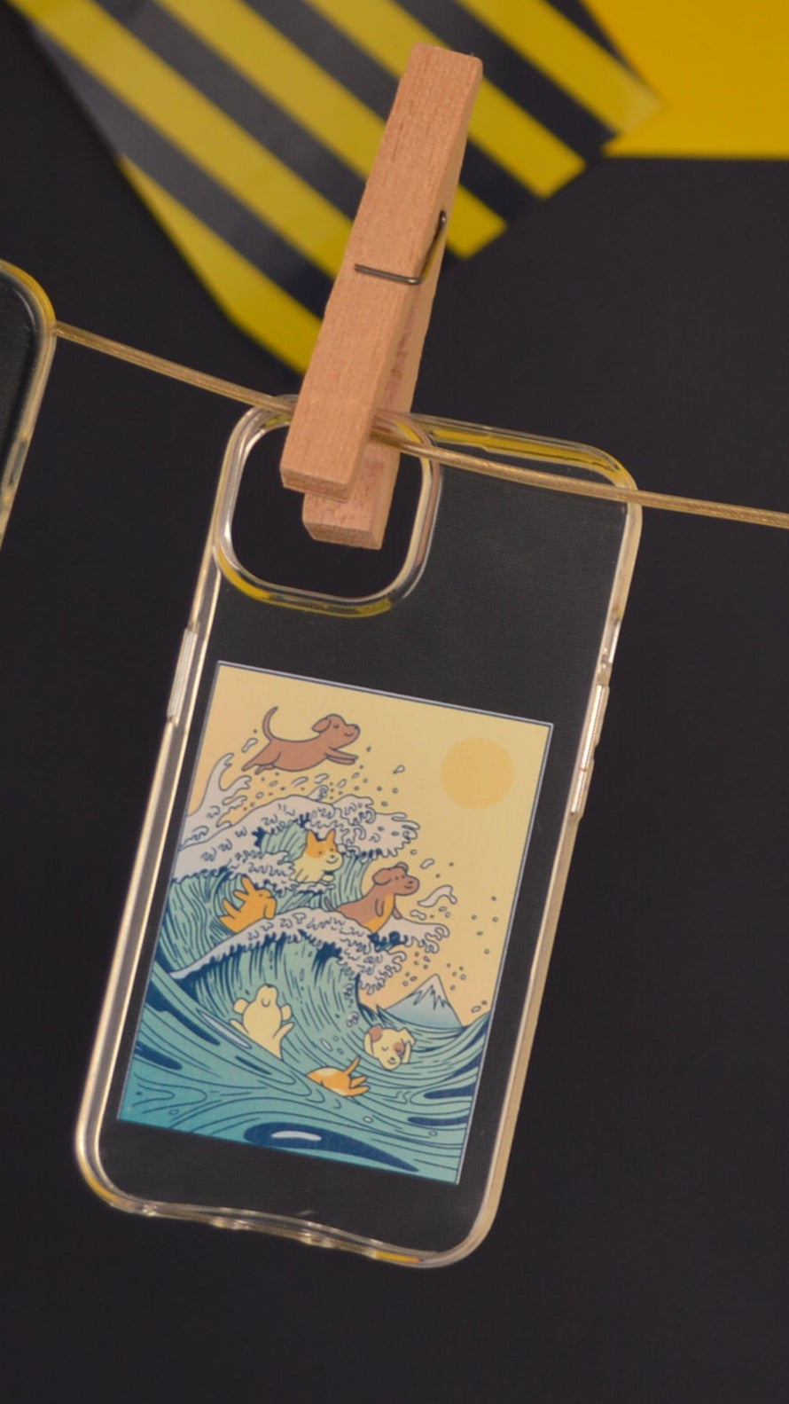 Puppy Waves phone case