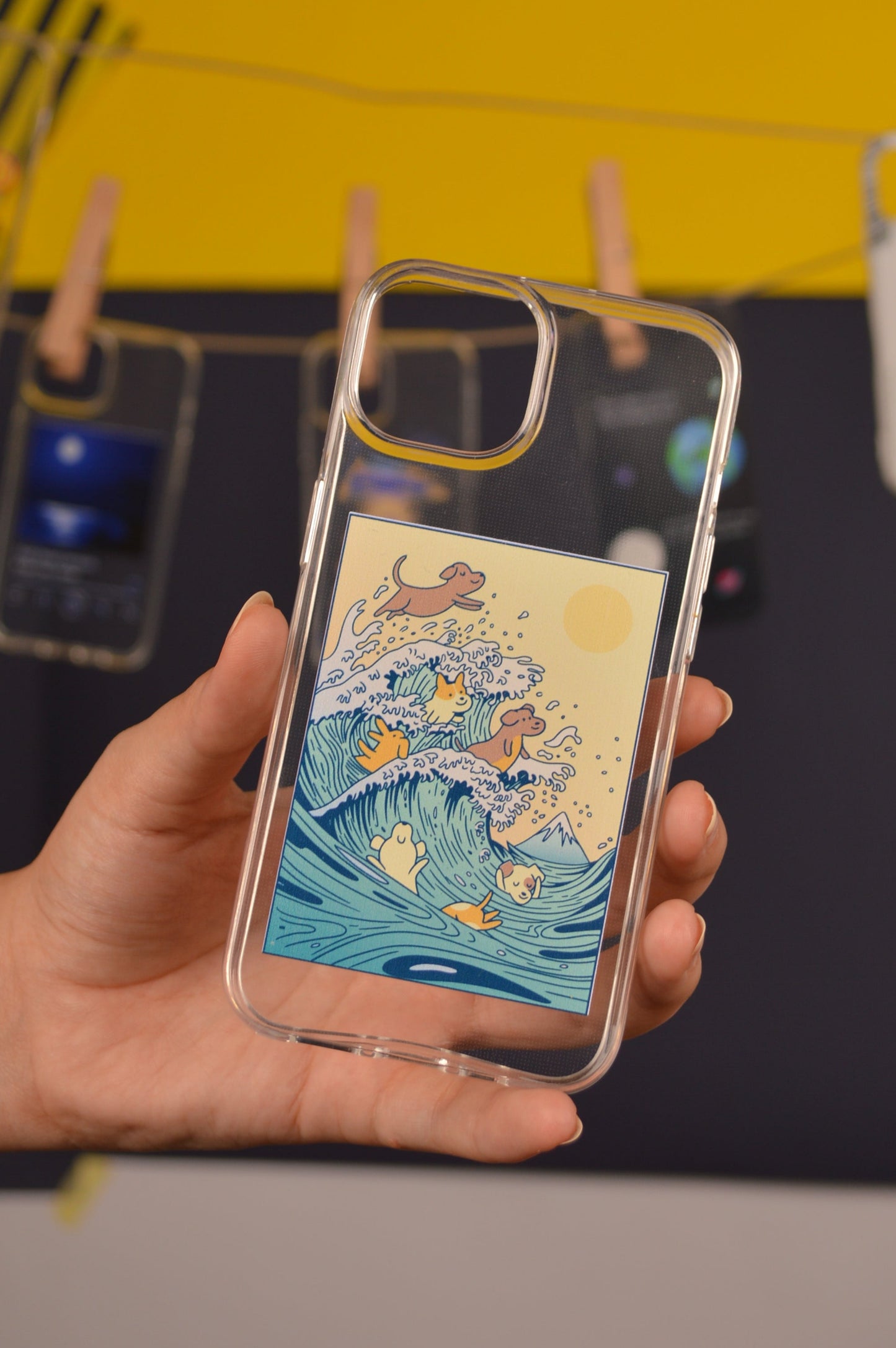 Puppy Waves phone case