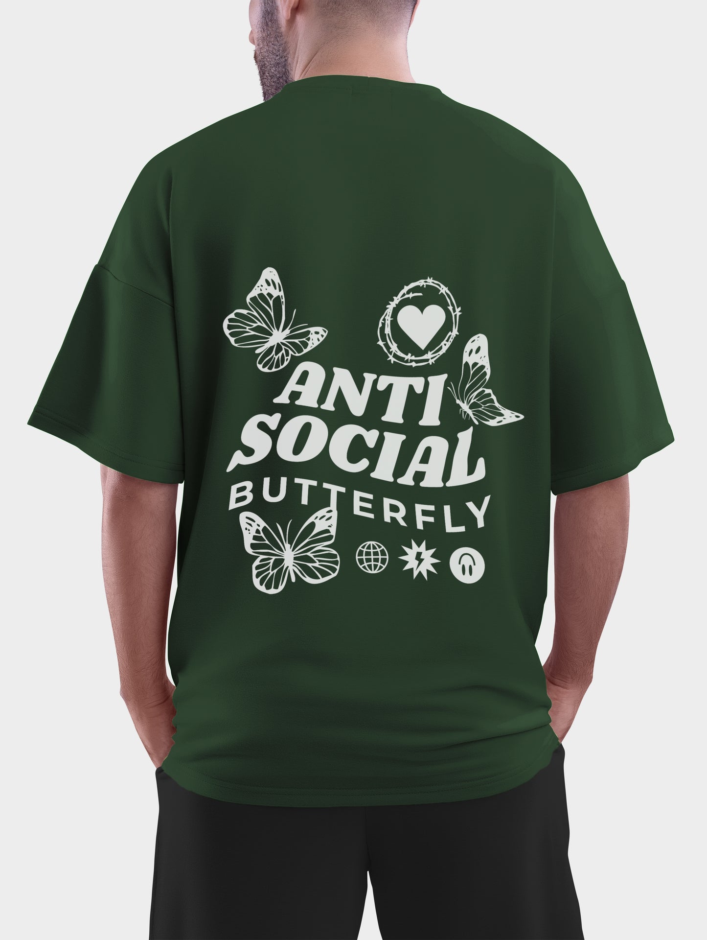 Antisocial Butterfly Oversized T shirt