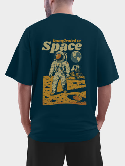Immigrated to space Oversized T shirt