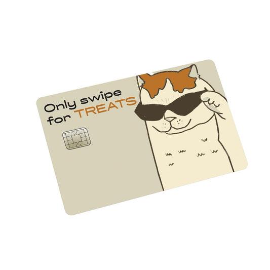 Only pay for treats Credit Card Stickers