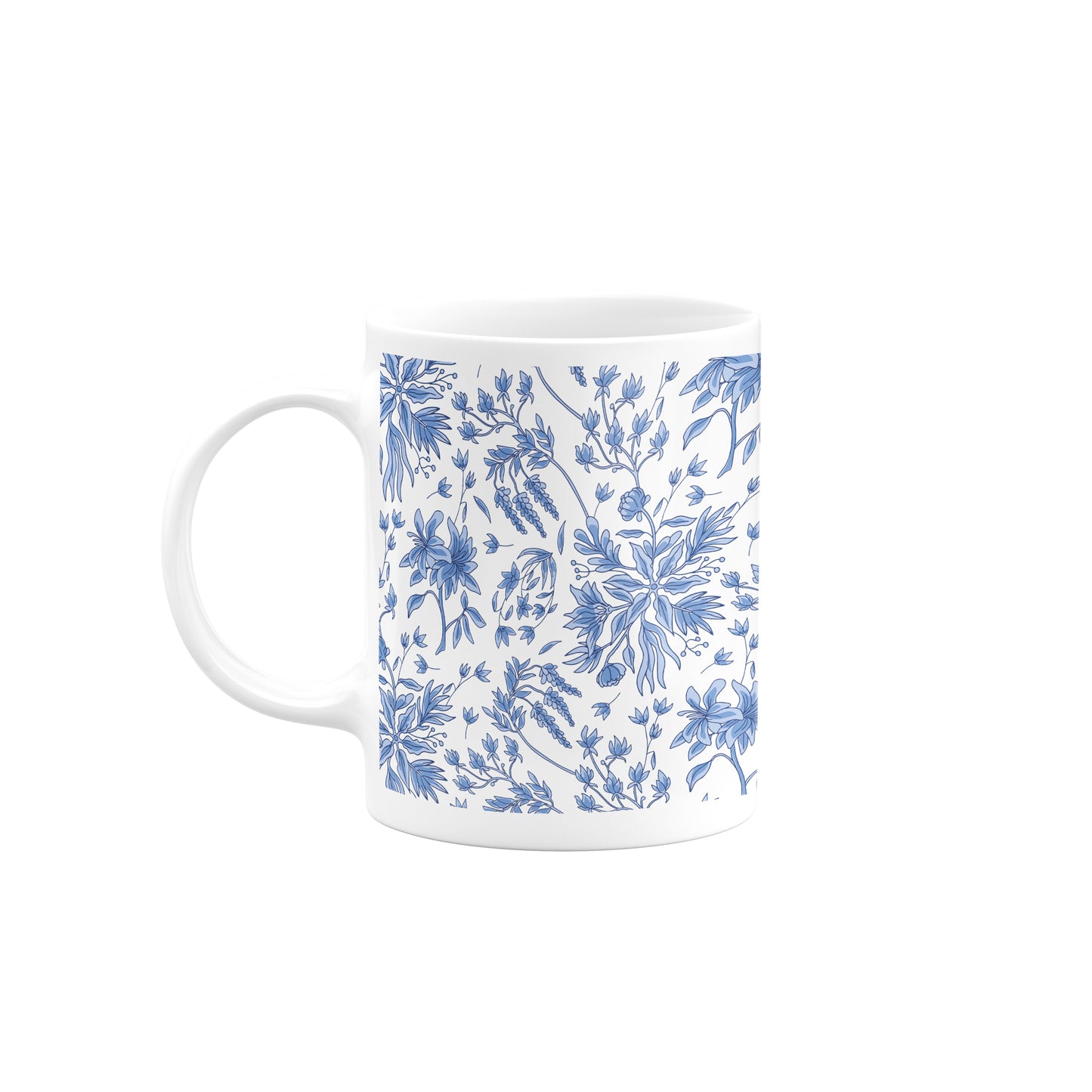 Blue Floral Mug