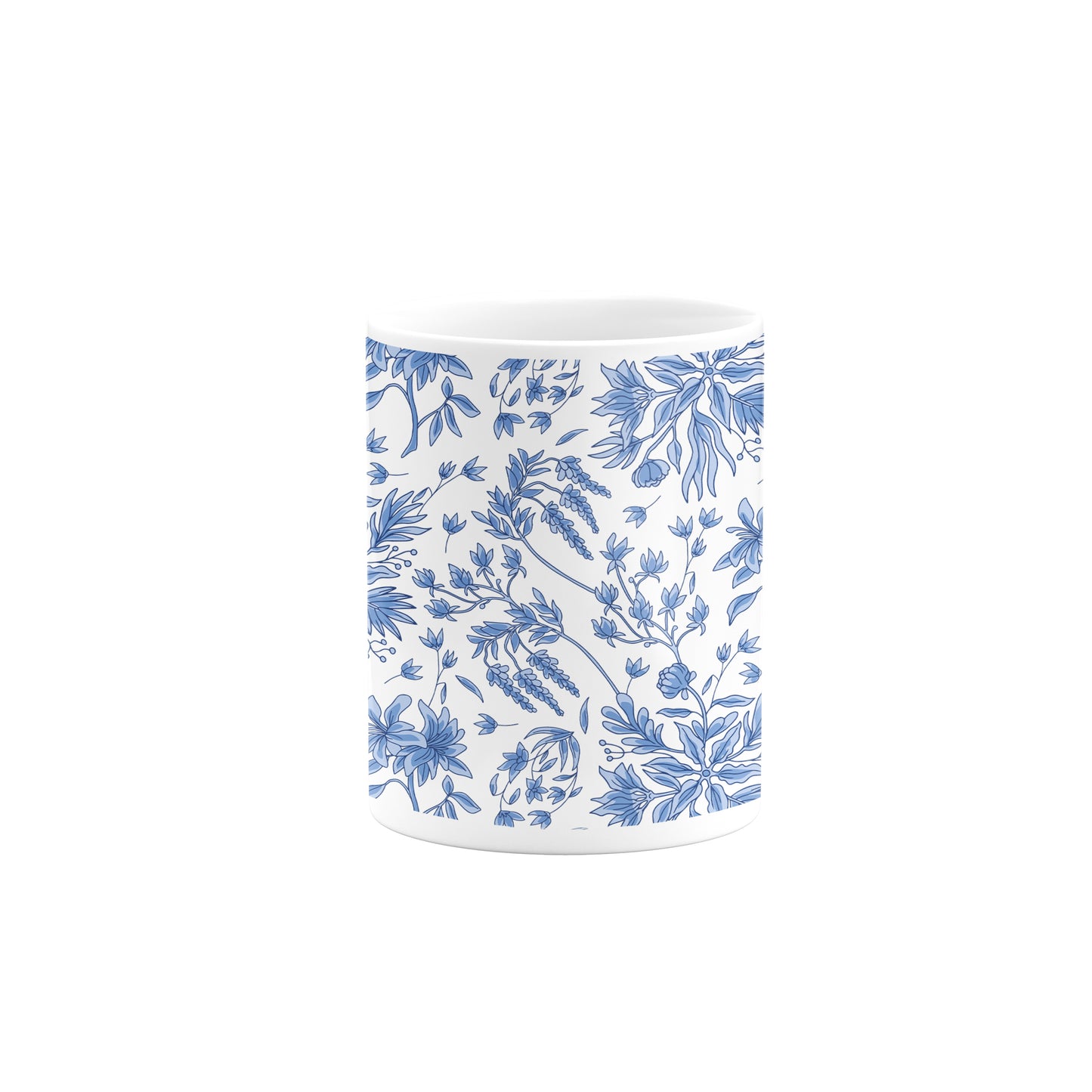 Blue Floral Mug