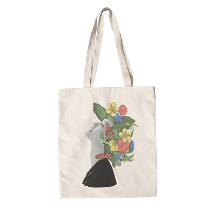 Flower Hat tote bag