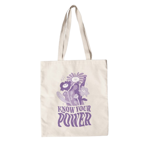 Know Your Power tote bag