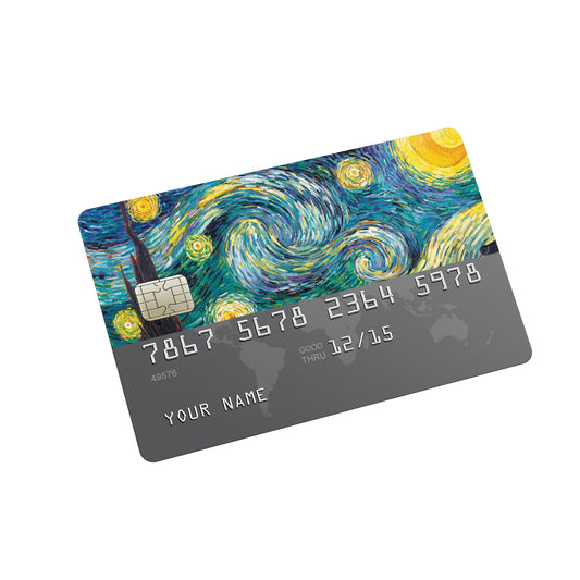 Starry Night Credit Card Stickers