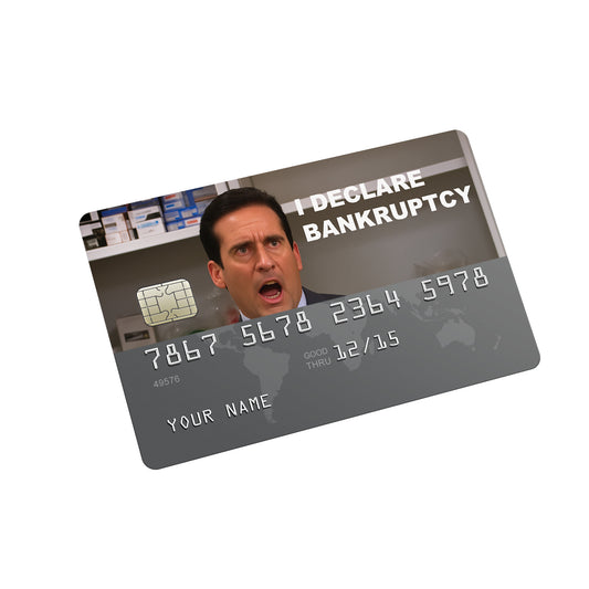 I Declare Bankruptcy Credit Card Sticker